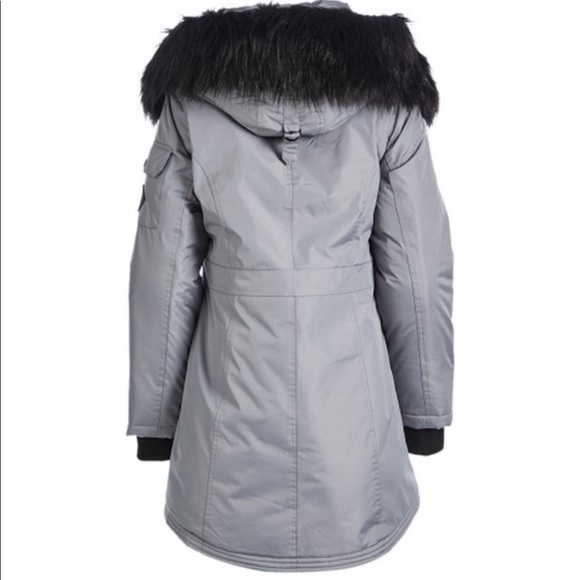 Steve Madden Faux Fur Trim Hood Parka - Picture 3 of 6